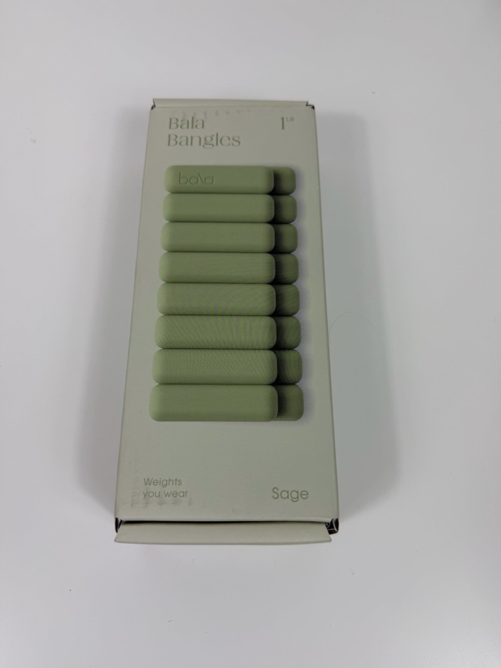 Bala Bangles ,Sage, pair of 1lb. Wrist/ Ankle weights, New In Box